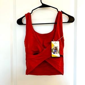 Halara padded crop top M